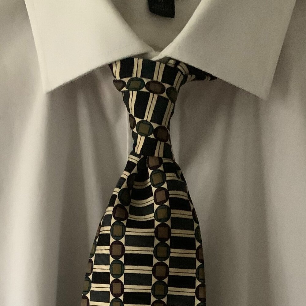 Albert Nipon 90s 'geometric' tie